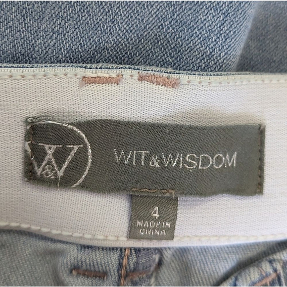 Wit & Wisdom Ab Solution High Waist Wide Leg Crop Jeans Women's sz 4 NWT - Picture 7 of 15